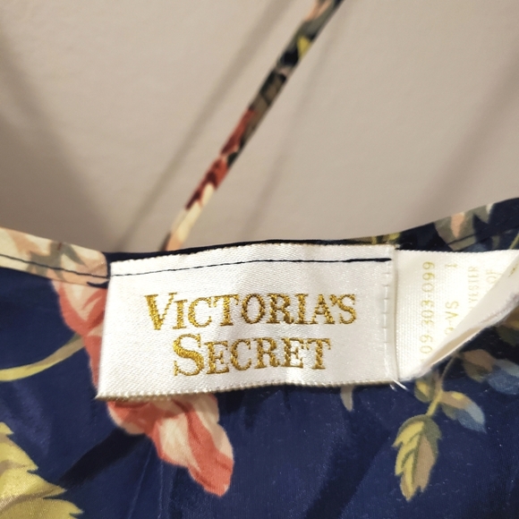 Vintage Victoria's Secret Gold Label Floral Print Slip Dress - Size M - Picture 6 of 7